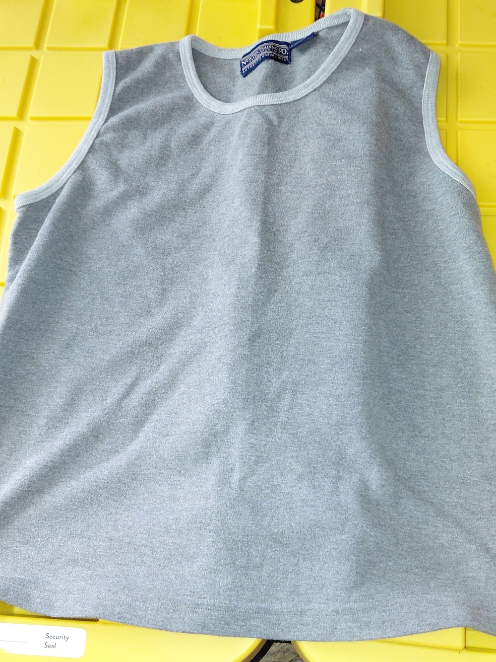 Newton Tradings  Companu Grey Sleeveless Tank Top.
